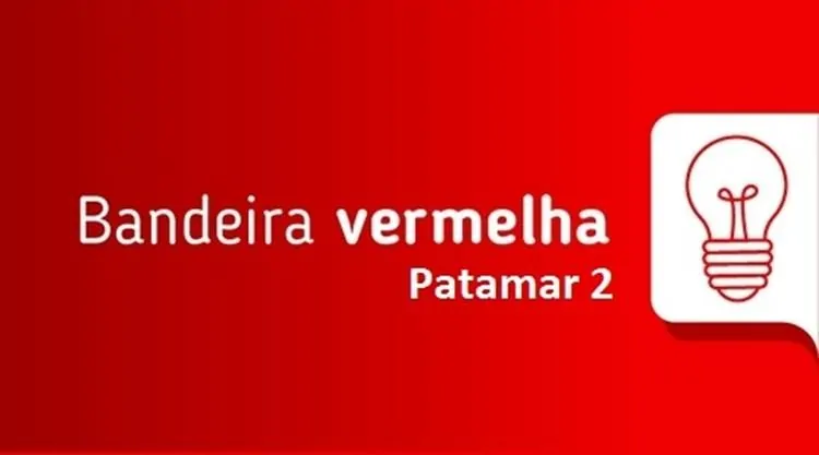 bandeira vermelha conta de luz